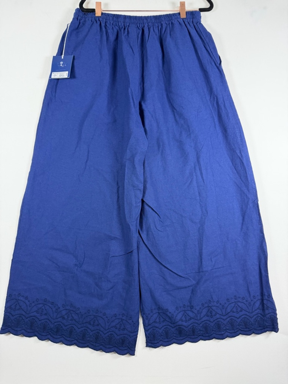 Roller Rabbit x Target Women's Scalloped Hem Drawstring Pants - Navy Blue - M - Picture 9 of 17